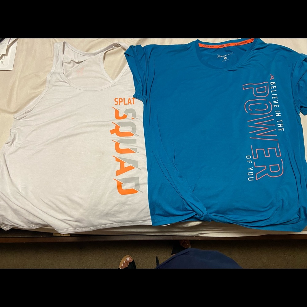 Two OrangeTheory Shirts